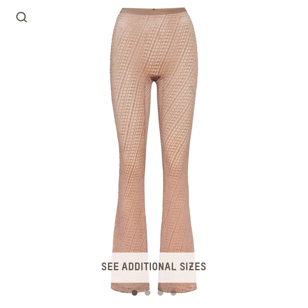 skims flare velvet pants